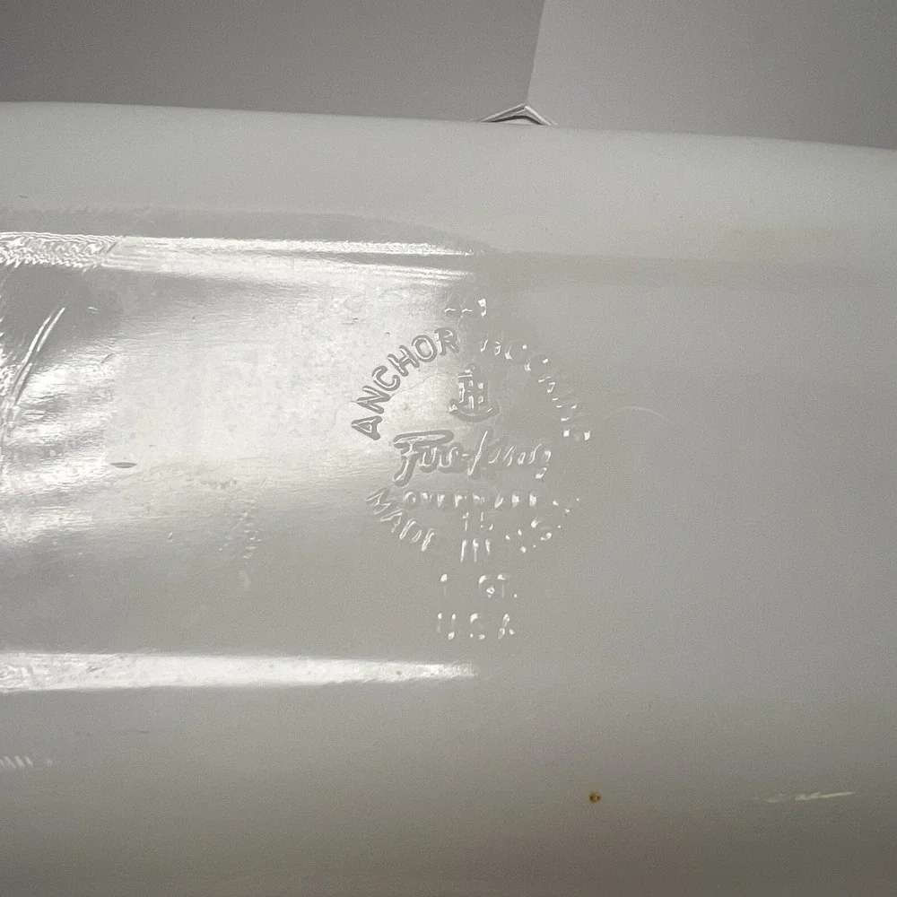 FIRE‎ KING Candle Glow 441  Ovenware 1 Quart Loaf Baking Dish VTG Anchor Hocking